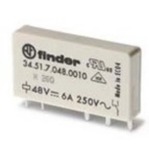  Finder 34.51.7.024.4010 Ultravékony printrelé 1CO(váltó) 6A 24V DC érzékeny AgSnO2