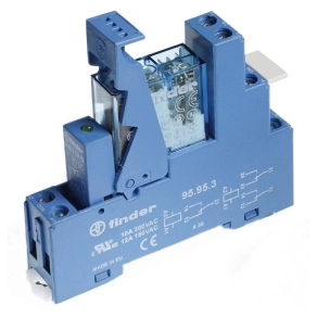   Finder 49.61.9.024.0050 csatoló relé, 1 váltóérintkezős, 16A