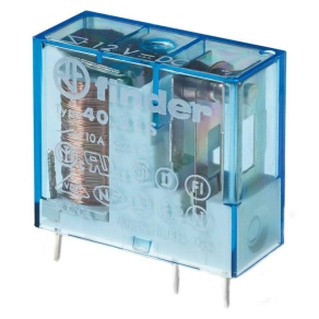   Finder 40.31.9.006 relé 1CO(váltó) 10A 5V DC, 3,5mm lábkiosztás