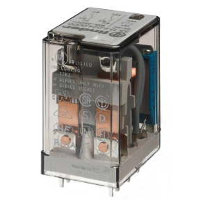   Finder 55.12.9.024.0000 miniatűr ipari relé 2CO(váltó) 10A 24V DC