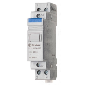   Finder sorbaépíthető monostabil relé, 20A (AC-7a), 2NO, 230V AC, 22.22.8.230.4000