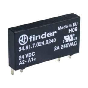   Finder 34.81.7.060.8240 Ultravékony print- / dugaszolható relé, SSR, bemenet: 60 V DC, kimenet: 1 záróérintkező 2 A/230 V AC
