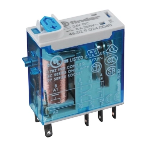 Finder 46.52.9.024.0020 miniatűr ipari relé, 2 váltó, 8A