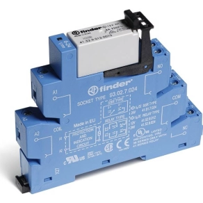   Finder 38.52.0.240.0060 csatoló relé modul, csavaros csatlakozás, 2 váltóérintkező 8 A, vezérlőfeszültség: 240 V AC/220 V DC
