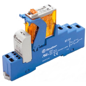   Finder 4C.51.8.230.0060 csatoló relé, 1 váltóérintkező, 10A