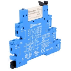 Finder 38.51.8.240.0060 csatoló relé, 1 váltóé, 6A