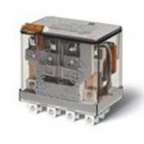   Finder 56.34.9.220.0040 miniatűr teljesítményrelé 4CO(váltó) 12A 220V DC mech.állapotjelzés