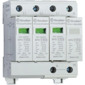   Finder 7P.14.8.275.1012 túlfeszültség levezető 1+2 tip. kombi.