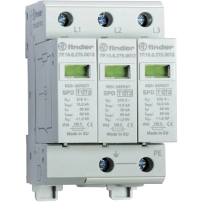   Finder 7P.13.8.275.1012 túlfeszültség levezető 1+2 tip. kombi.