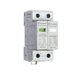   Finder 7P.12.8.275.1012 túlfeszültség levezető 1+2 tip. kombi.