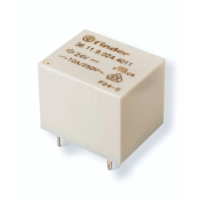  Finder 36.11.9.024.4011 Printrelé, 1 váltóérintkező, 10A