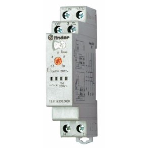   Finder 13.61.8.230.0000 többfunkciós elektronikus impulzusrelé központi kikapcsolási lehetőséggel (lépcsőházi automata funkcióval)