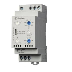   Finder 70.62.8.400.0000 feszültségfelügyeleti relé, háromfázisú, névleges feszültség: (208...480)V AC, 2 váltóérintkező 8 A
