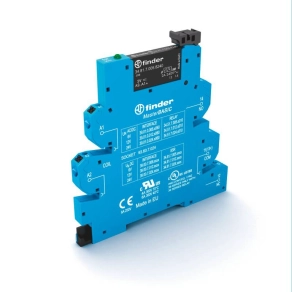   Finder 39.00.7.024.9024 csatoló relé modul - MasterBASIC, push in kapcsok, SSR, bemenet: 24 V DC, kimenet: 1 záróérintkező 2 A/24 V DC