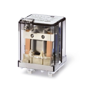   Finder 62.32.9.024.4800 teljesítményrelé ívfúvó mágnessel, nagyobb DC terhelések kapcsolására, dugaszolható, 2 záróérintkező 16 A 24 V DC