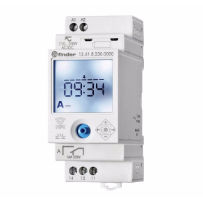   Finder 12.61.8.230.0000 kapcsolóóra sínre digitális napi és heti (NFC-s is) 1CO(váltó) 230V