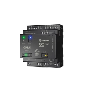   Finder 8A.04.9.024.8320 OPTA programozható logikai relé, tápfeszültség (12…24)V DC, 8 digit/analóg bemenet, 4 relékimenet 10 A, USB-C, Ethernet, RS485 MODBUS, WiFi/BLE
