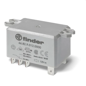   Finder 66.82.8.230.4000 teljesítményrelé, 2 váltóérintkezővel 30A