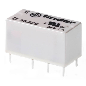   Finder 30.22.7.06 Dual in Line relé, 2 váltóérintkező, 3A