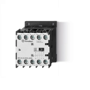   Finder 6K.04.8.230.4809 miniatűr ipari mágneskapcsoló, 3 NO + 1 NO (segédérintkező) 9 A / 4 kW (400 V AC-3), tekercs: 230 V AC, EN 60947 / IEC 947 