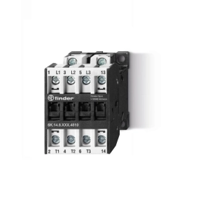   Finder 6K.14.8.230.4710 ipari mágneskapcsoló, 3 NO + 1 NC (tükörérintkező), 10 A / 4 kW (400 V AC-3), tekercs: 230 V AC, EN 60947 / IEC 947 