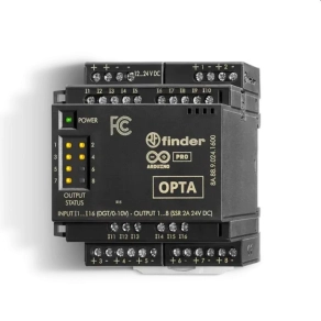   Finder 8A.88.9.024.1600 OPTA programozható logikai relé kiegészítő modul, 16 digitális/analóg (0...10)V bemenet, 8 félvezető kimenet (SSR), 2 A