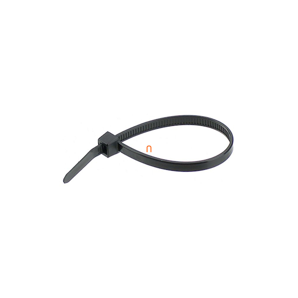 Kábelkötegelő fekete 390x4,8mm halogénmentes Intercable