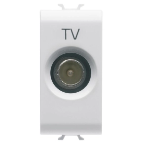   Chorus matt fehér TV aljzat, átmenő 5dB, 1 modulos GW15362 Gewiss