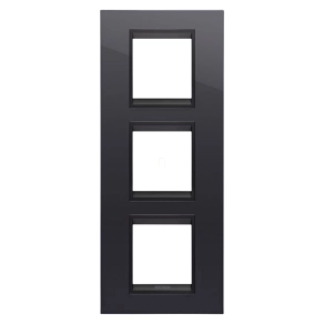   Chorus LUX tinta fekete lavy 3-as függőleges keret (2+2+2 modul) GW16227YN Gewiss