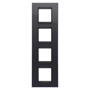   Chorus LUX tinta fekete lavy 4-es függőleges keret (2+2+2+2 modul) GW16229YN Gewiss