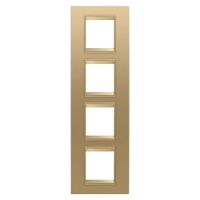   Chorus LUX arany, fém 4-es függőleges keret (2+2+2+2 modul) GW16229XG Gewiss