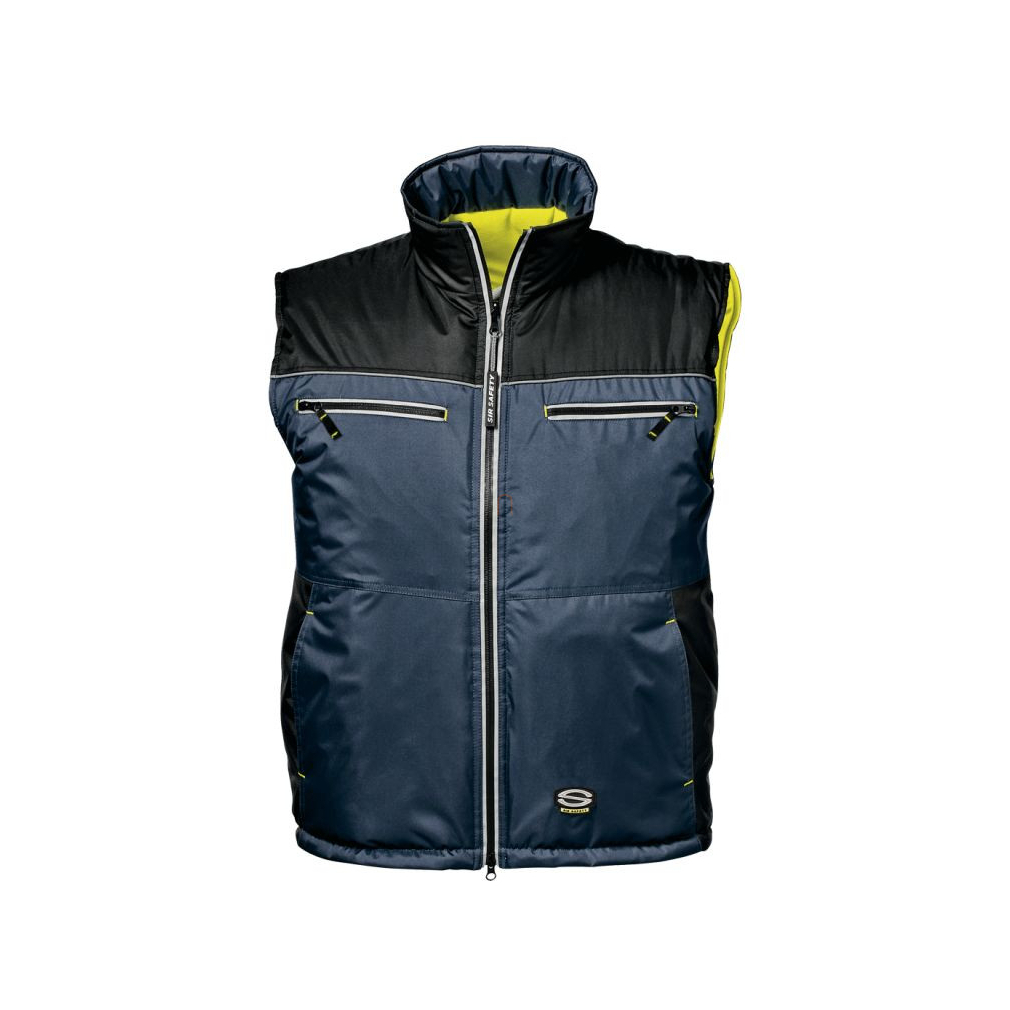 Kifordítható mellény belül láthatósági sárga XL-es Capricorno SSY-MC4413P7-XL