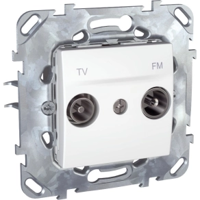   Schneider Unica Pan14-c1 kb antenna csatlakozóaljzat TV/FM/csillagponti, fehér MGU50.451.18Z