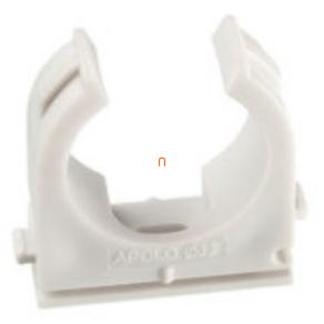   Csőbilincs D-25 APOLO M25 szürke pattintós, sorolható 925MC Apolo/Celo