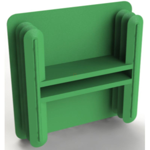 Végzáró 41x41-es profilhoz, PVC 2/5627