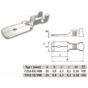 Gyorscsatlakozó csupasz 7212-03/100 (500190) SEZ