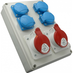   Ipari kombináció 4*230V HT + 2*16A-5p ROS 1605 /S (200085) SEZ