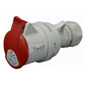   Ipari csatlakozó DAFH-323 4P 32A IP44 lengő dugalj ISN 3243 (100746) SEZ