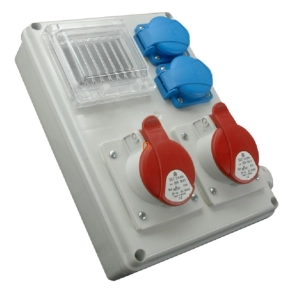   Ipari kombináció 2*230V+2*16A-5p + ablak ROS-I 1601 A/S (200061) SEZ