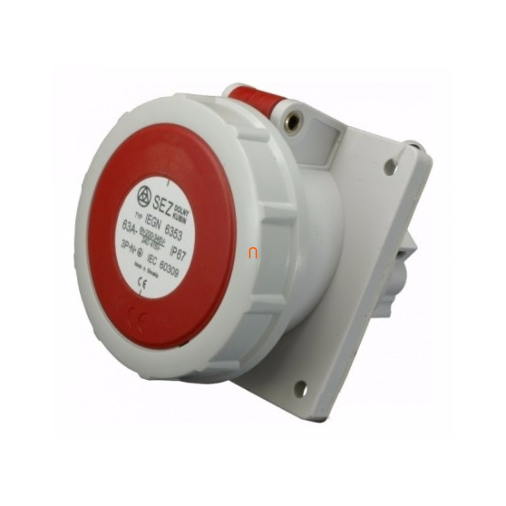 Ipari csatlakozó DAFB-634 5P 63A IP67 beépíthető dugalj IEGN 6353 (103408) SEZ