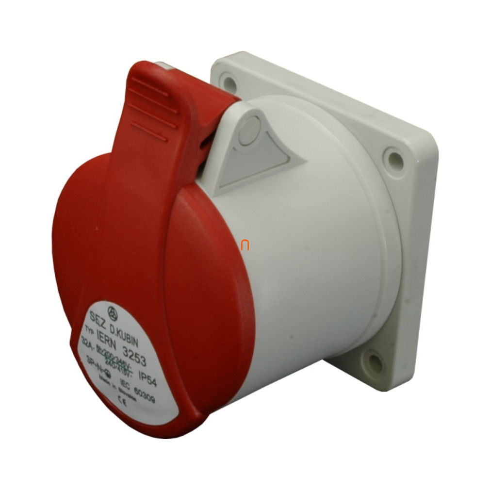 Ipari csatlakozó DAFB-164 5P 16A IP54 beépíthető dugalj IERN 1653 (103584) SEZ