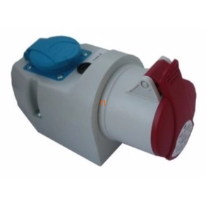   Ipari kombináció 400V/32A/5p - IP44 + Háztartási dugalj (230V Schuko) IZVZ-S 3253 (102211) SEZ