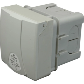   Ipari csatlakozó 16A, 250V, 2p+N vakolatba ágyazott dobozos aljzat IZV 16S (102258) SEZ