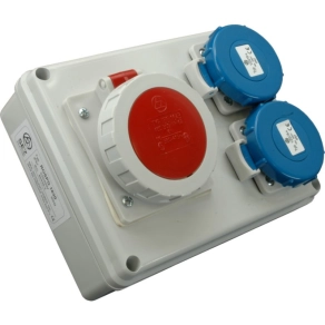   Ipari kombináció 1x 16A 5P 400V, 2x háztartási dugalj 250V ROSPG 1631 /S (200291) SEZ