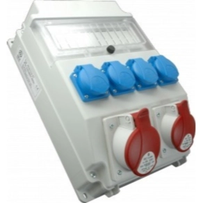   Ipari kombináció ROS-11/x-62/S SEZ : 4db HT(Schucko), 2 db 32A 4p