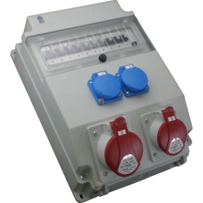   Ipari kombináció (kismegszakítókkal + Fi-relével szerelve) ROS SEZ (11/FI-26/S)