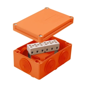   Tűzálló doboz 125x85x59mm 6P sorkapoccsal 10mm2/6 tag, E90, IP55, PO 125 6P/10 (400411) SEZ