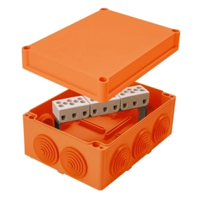   Tűzálló doboz 155x115x79mm 9P sorkapoccsal 10mm2/9 tag, E90, IP55, PO 155 9P/10 (400421) SEZ