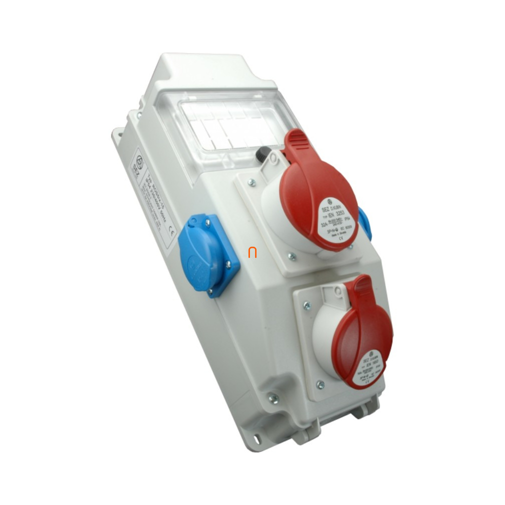 Ipari kombináció ROS-5/x-17/S SEZ:2db 2P+F HT(Schucko)+ 2db 5p 16A SEZ