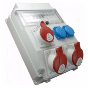   Ipari kombináció: 1 db 32A 5P, 2 db 16A 5P, 2 db VZ 16S. + kismegszakítók ROS 11/I-17 /S (202075) SEZ